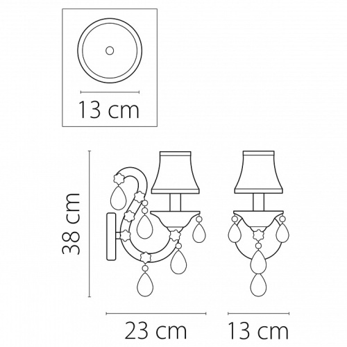 Бра Osgona Princia 726611 в Бородино фото 4