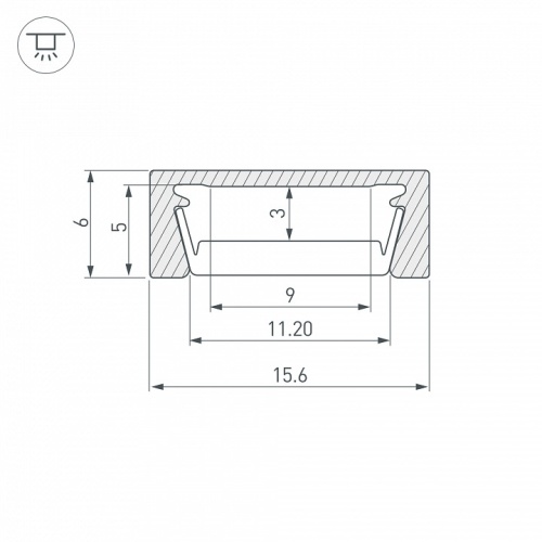 Профиль накладной Arlight MIC-M 044530 в Нижнем Новгороде фото 4
