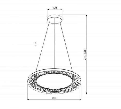 Подвесной светильник Eurosvet Parafe 40025/1 LED серый в Нижнем Новгороде фото 3