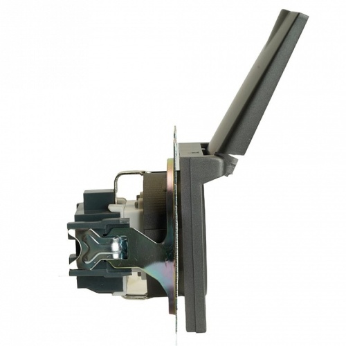 Розетка с заземлением и со шторкой, без рамки с крышкой Stekker Катрин 49424 в Нижнем Новгороде фото 9