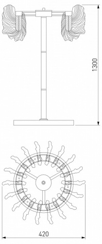 Торшер Bogate's Farfalla 80510/1 в Нижнем Новгороде фото 5