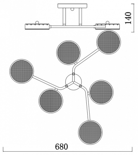 Люстра на штанге Escada 10295 10273/6LED в Нижнем Новгороде фото 3
