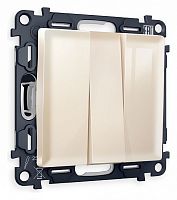 Выключатель трехклавишный без рамки Ambrella Volt ALFA MA305010 в Нижнем Новгороде