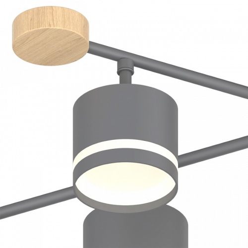 Люстра на штанге 78730-0.3-06 GX53 GREY+WOOD в Нижнем Новгороде фото 3