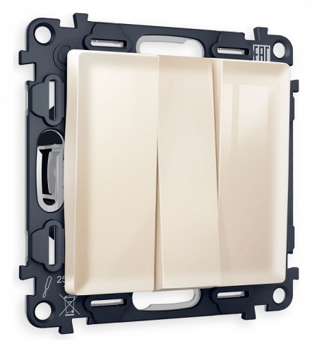 Выключатель трехклавишный без рамки Ambrella Volt ALFA MA305010 в Нижнем Новгороде