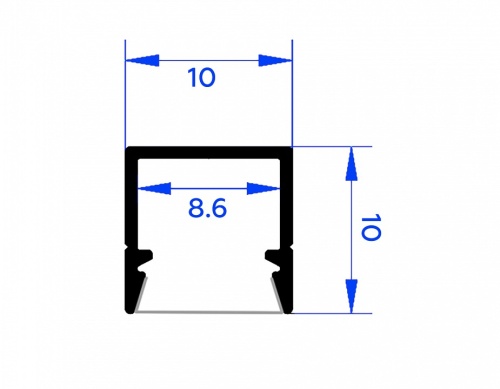 Профиль накладной Ambrella Light GP GP1650BK в Нижнем Новгороде фото 6