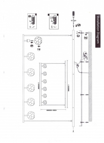 Светильник на штанге Imperiumloft RH Boule De Cristal Linear 40,1222 в Нижнем Новгороде фото 6