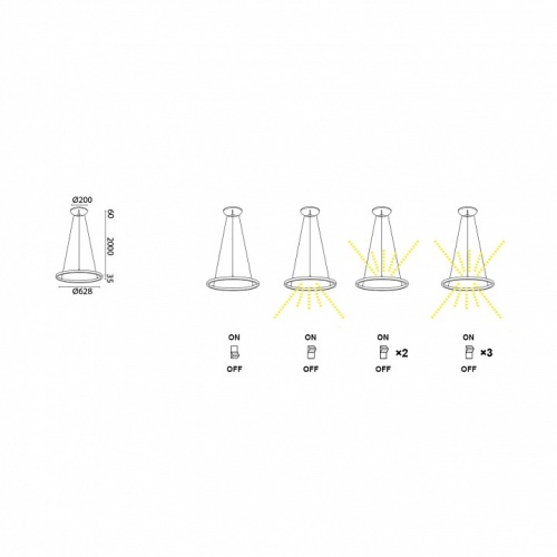 Подвесной светильник Mantra Riumar 8674 в Нижнем Новгороде фото 5