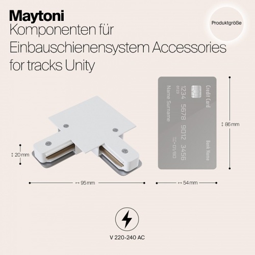 Соединитель угловой L-образный для треков Maytoni Accessories for tracks TRA002CL-11W в Ермолино фото 3