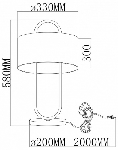 Настольная лампа декоративная Moderli Palma V11599-1T в Нижнем Новгороде фото 2