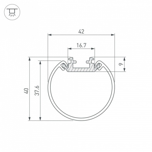 Профиль подвесной Arlight SL-ROUND 044517 в Нижнем Новгороде фото 2