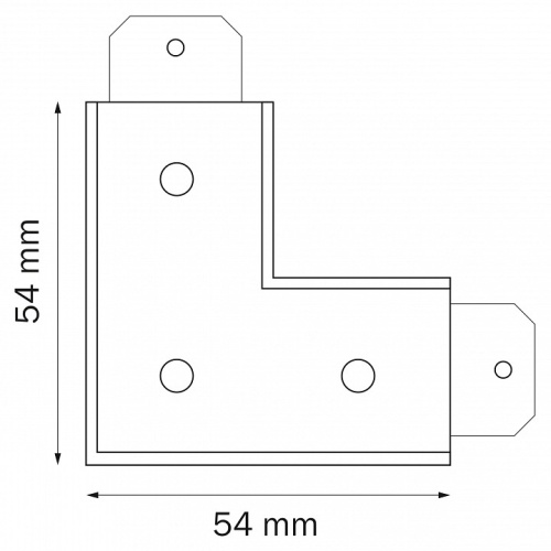 Соединитель угловой L-образный для треков Lightstar Teta 505126 в Нижнем Новгороде фото 2