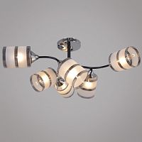 Люстра на штанге  45360-0.3-06 BK+CR в Нижнем Новгороде