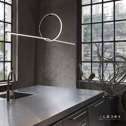 Подвесной светильник iLedex Zoom 10339P/A2-35W-3000K BK-WH в Нижнем Новгороде фото 4