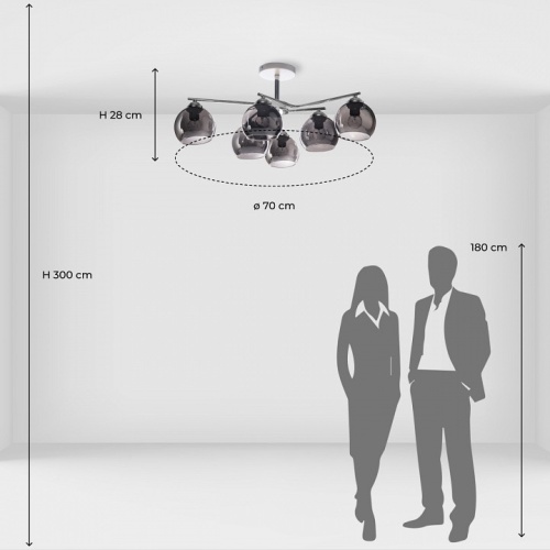 Люстра на штанге De City Вита 220013906 в Нижнем Новгороде фото 7