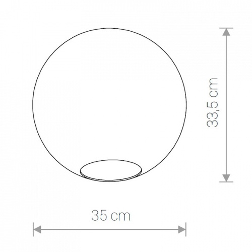 Плафон стеклянный Nowodvorski Cameleon Sphere XL TR 8527 в Тольятти фото 2