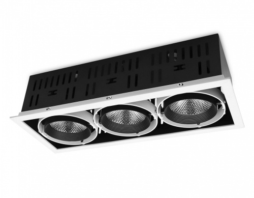 Встраиваемый светильник Ambrella Light Classic T81 T813 BK/CH 3*12W 4200K в Нижнем Новгороде фото 4