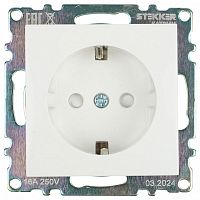 Розетка с заземлением и со шторкой, без рамки Stekker Катрин 39304 в Нижнем Новгороде