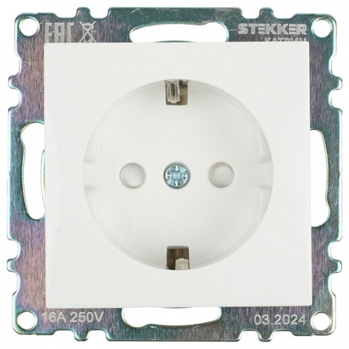 Розетка с заземлением и со шторкой, без рамки Stekker Катрин 39304 в Нижнем Новгороде