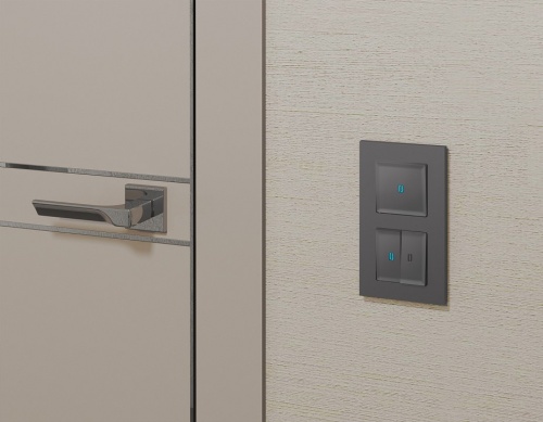 Выключатель самовозвратный одноклавишный с подсветкой, без рамки Ambrella Volt MA MA652060 в Нижнем Новгороде фото 4