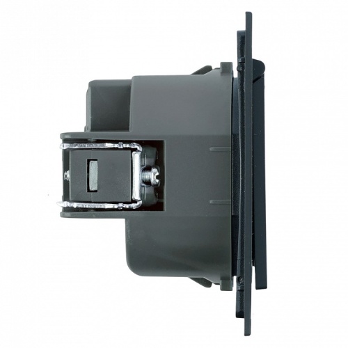 Розетка двойная с заземлением и со шторками, с крышкой Stekker Мия 50455 в Нижнем Новгороде фото 2