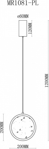 Подвесной светильник MyFar Lora MR1081-PL в Нижнем Новгороде фото 6