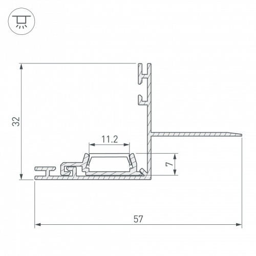 Профиль Arlight PAK-EDGE-2000 021721 в Нижнем Новгороде фото 2
