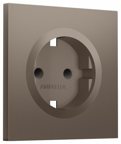 Накладка для розетки с заземлением и со шторками Ambrella Volt SIGMA SP6370 в Нижнем Новгороде