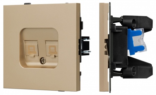 Розетка двойная Ethernet RJ-45 и со шторками, без рамки Arlight SCT-TENDO 054596 в Нижнем Новгороде