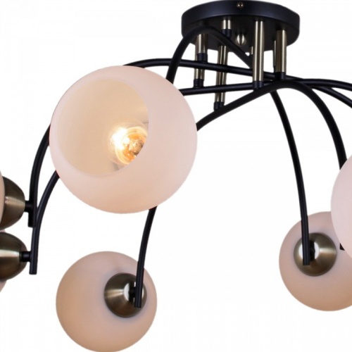 Потолочная люстра ILLUMICO  IL0250-8CSQ-79 BK AB в Нижнем Новгороде фото 2