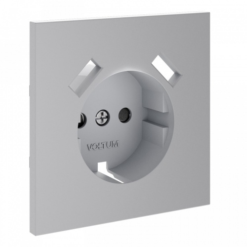 Накладка для розетки с заземлением и со шторками и 2хUSB type A Voltum S70 VLS000916 в Нижнем Новгороде фото 6