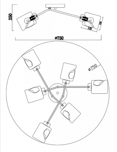 Потолочная люстра Freya Isabella FR5095CL-06G в Нижнем Новгороде фото 3