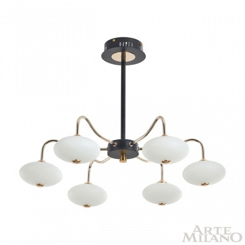 Люстра на штанге Arte Milano Neapolis-73908 273908/6 BK/GD в Нижнем Новгороде фото 7