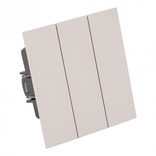Выключатель трехклавишный без рамки Stekker Мия 50474 в Нижнем Новгороде фото 4