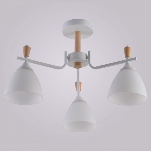 Люстра на штанге 01622-0.3-03 WH+WOOD в Нижнем Новгороде