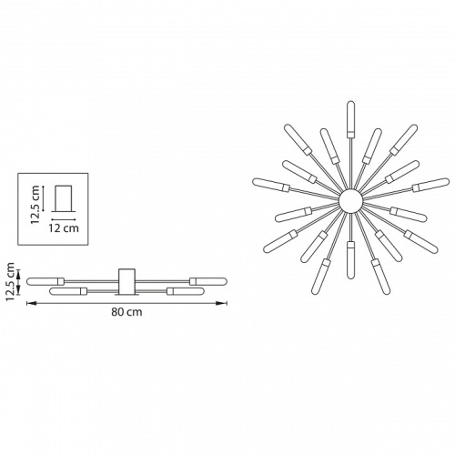 Потолочная люстра Lightstar Ragno 732187 в Коркино фото 3