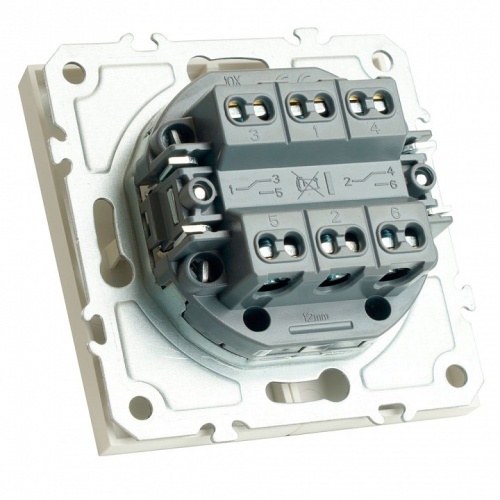 Переключатель двухклавишный без рамки Stekker Эмили 49869 в Нижнем Новгороде фото 6