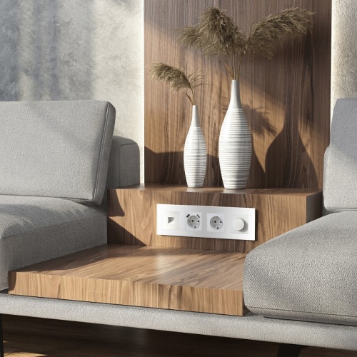 Рамка на 4 поста Werkel Senso (белый, стекло soft-touch) W0043101 в Нижнем Новгороде фото 2