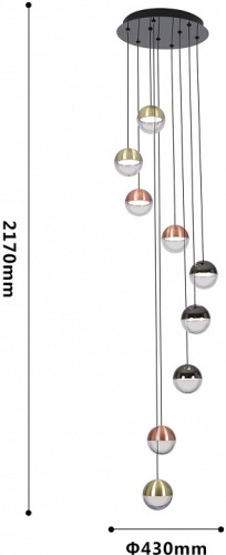 Подвесная люстра Favourite Luna 4371-9P в Нижнем Новгороде фото 2