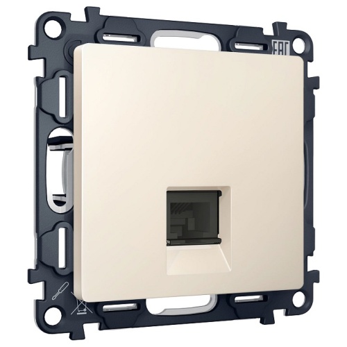 Розетка Ethernet RJ-45 и со шторками, без рамки Ambrella Volt ALFA MA332005 в Нижнем Новгороде