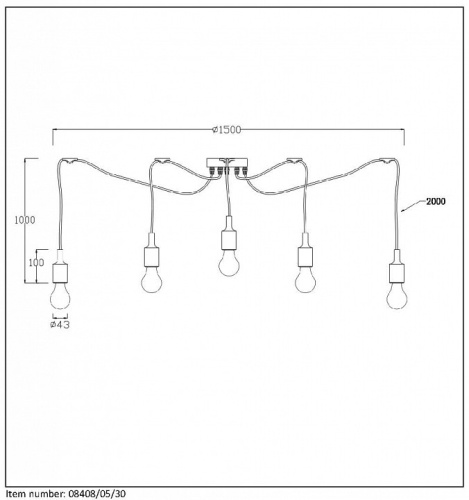 Подвесной светильник Lucide Fix Multiple 08408/05/30 в Угличе фото 3