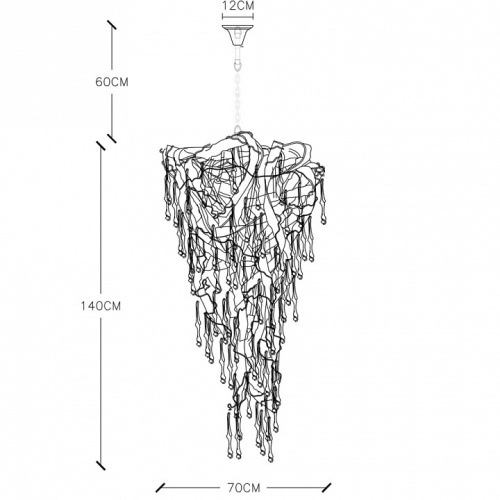 Подвесная люстра Divinare Salice 3150/16 SP-15 в Нижнем Новгороде фото 3