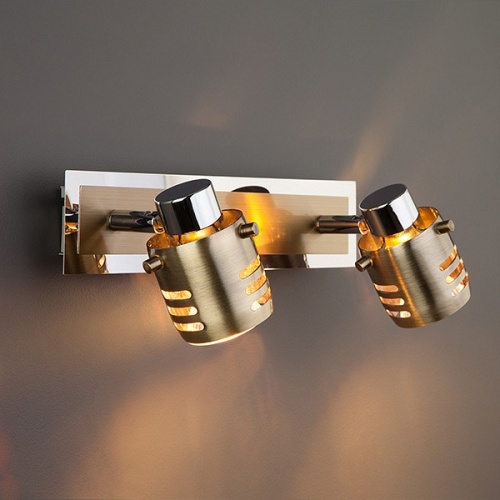 Спот Eurosvet Leonardo 23463/2 хром/бронза античная в Нижнем Новгороде фото 3