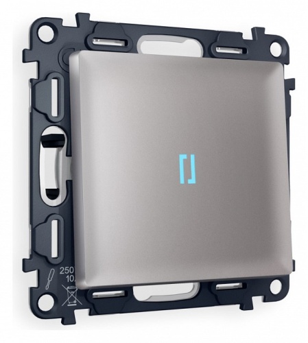 Выключатель одноклавишный с подсветкой без рамки Ambrella Volt ALFA MA502020 в Нижнем Новгороде