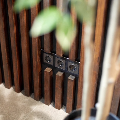 Розетка с заземлением и со шторками, без рамки Werkel графит рифленый W1171104 в Нижнем Новгороде фото 7