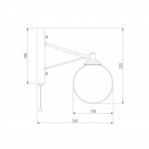 Бра Eurosvet Karo 70077/1 графит в Нижнем Новгороде фото 3
