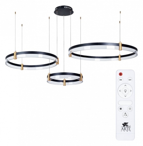 Подвесной светильник Arte Lamp Mercury A2185SP-3BK в Ермолино фото 3