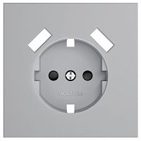 Накладка для розетки с заземлением и со шторками и 2хUSB type A Voltum S70 VLS000916 в Нижнем Новгороде