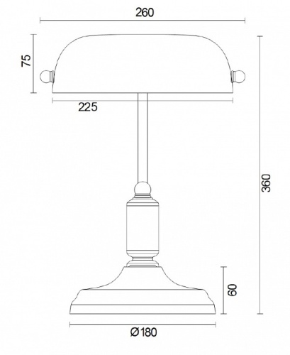 Настольная лампа офисная Maytoni Kiwi Z153-TL-01-BS в Сургуте фото 2