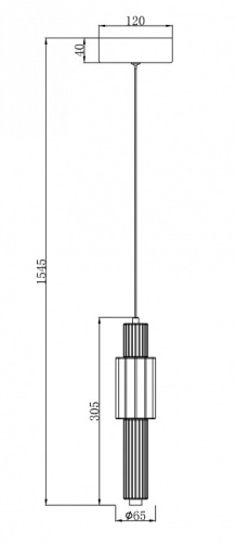 Подвесной светильник Maytoni Verticale MOD308PL-L9CH3K в Белокурихе фото 8